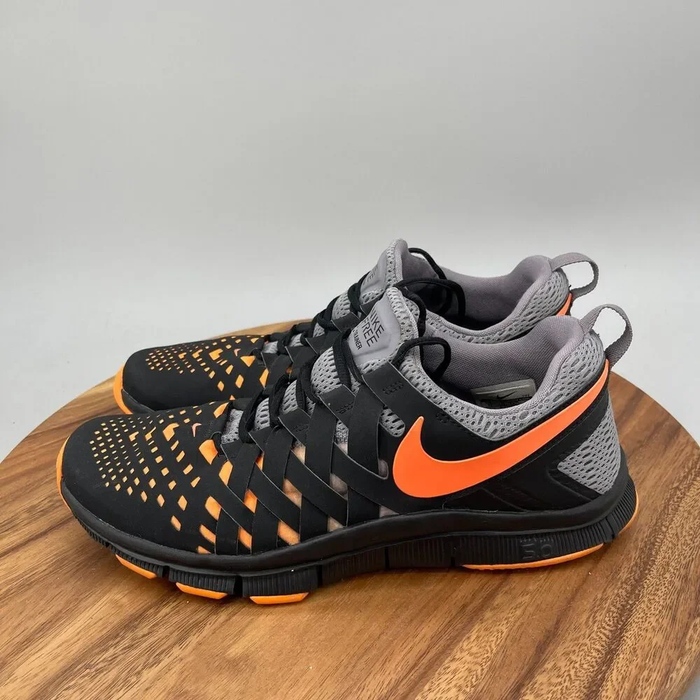 Nike Free Trainer 5.0 Shoe Mens Size 12 Orange Black Running Comfort Walking Gym
